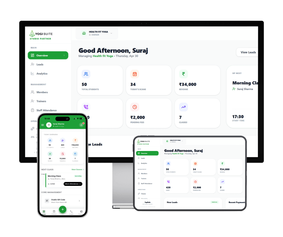 YogiSuite Dashboard